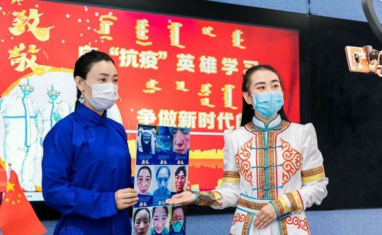 “空中”班會學習抗疫英雄