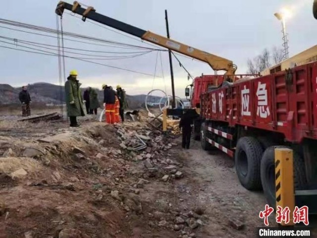救援現(xiàn)場。 現(xiàn)場工作人員 供圖
