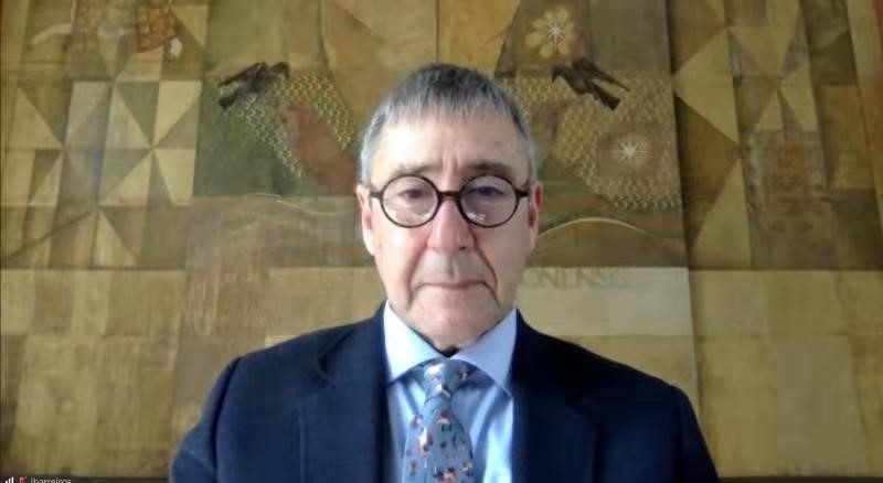 里斯本大學(xué)孔子學(xué)院葡方院長若昂·巴雷羅。中國駐葡萄牙大使館供圖