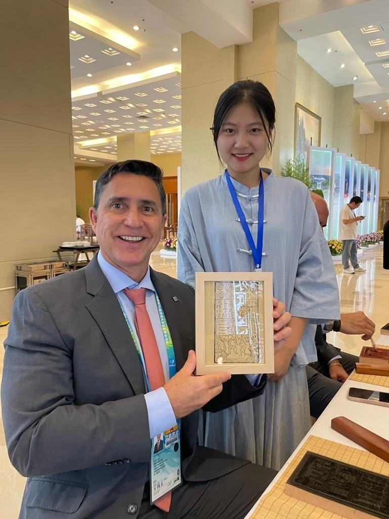 巴西大學生體育聯(lián)合會主席盧西亞諾·卡布拉爾。受訪者供圖