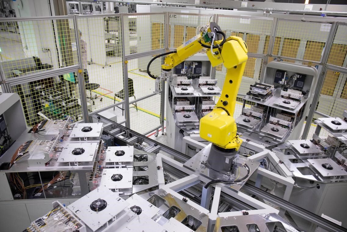 中興通訊“5G全連接智能工廠”。受訪者供圖