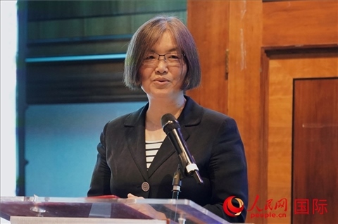 薛伶致辭。人民網(wǎng) 郭錦標(biāo)攝