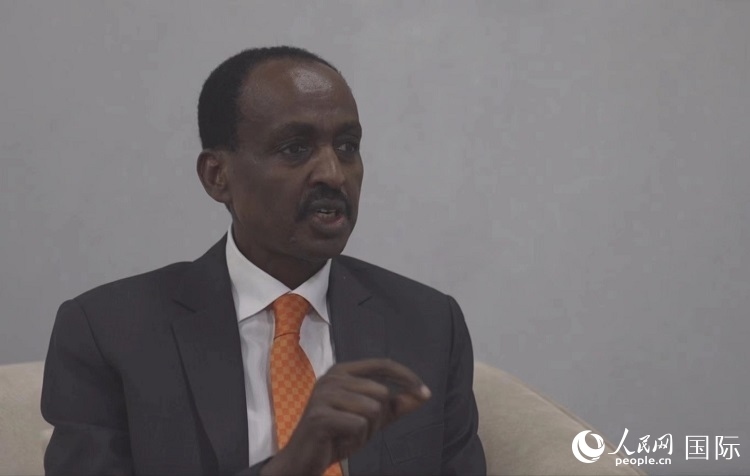 特肖梅·托加接受人民網(wǎng)專訪。人民網(wǎng)記者 劉寧攝