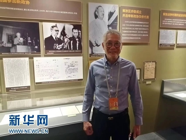 印尼廣東社團(tuán)聯(lián)合總會(huì)總主席張錦泉。新華網(wǎng)記者 侯強(qiáng) 攝