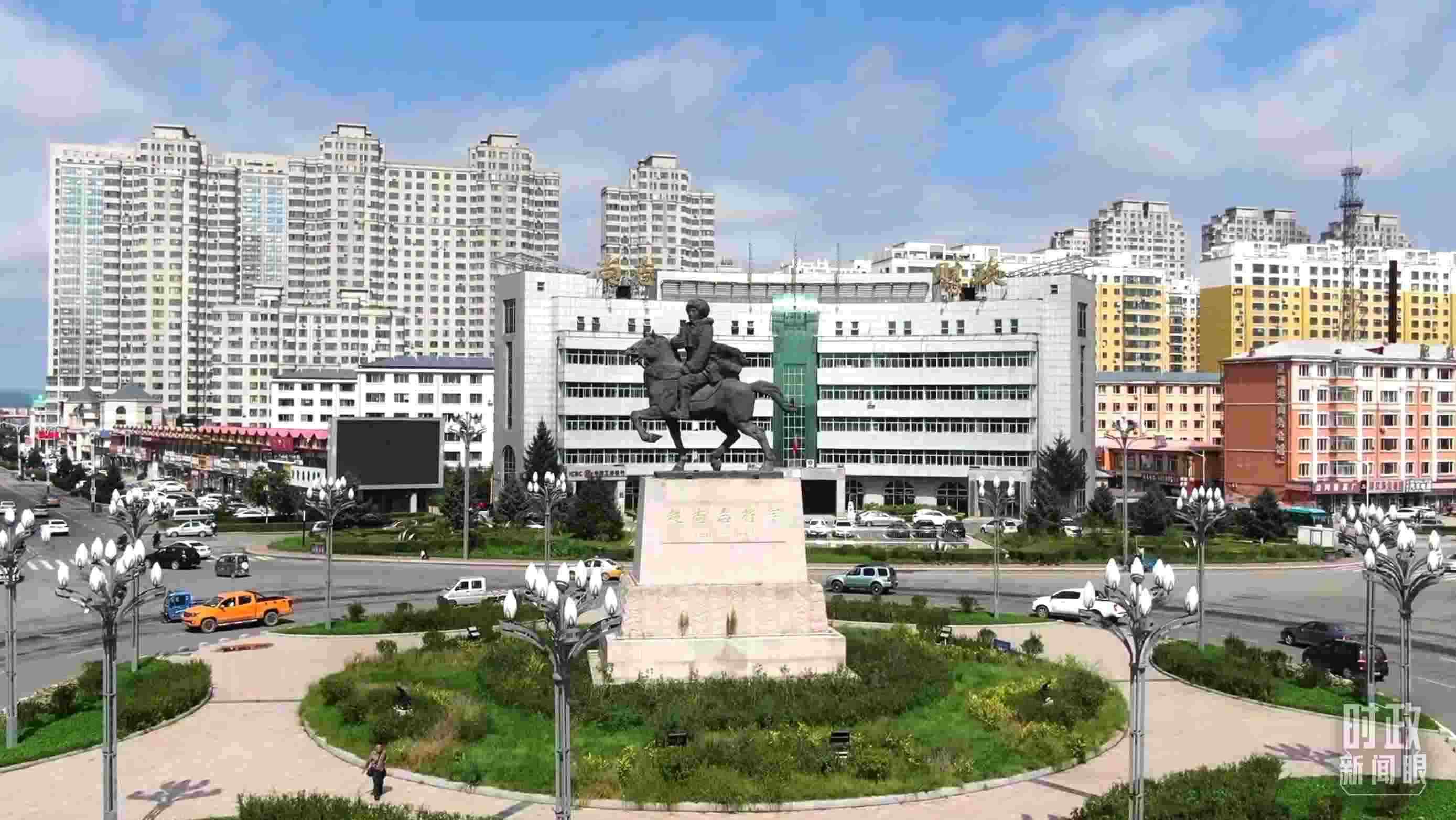 △哈爾濱市尚志市航拍。（總臺(tái)央視記者張耿生拍攝）