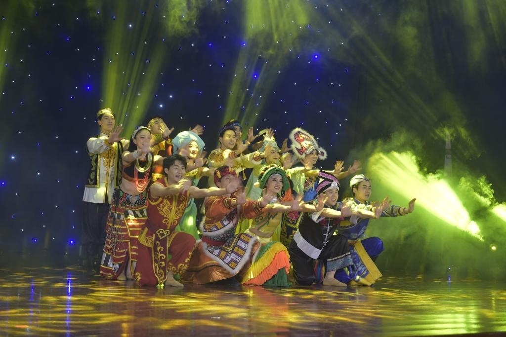 5月27日，演員在柬埔寨金邊真臘歌劇院演出。