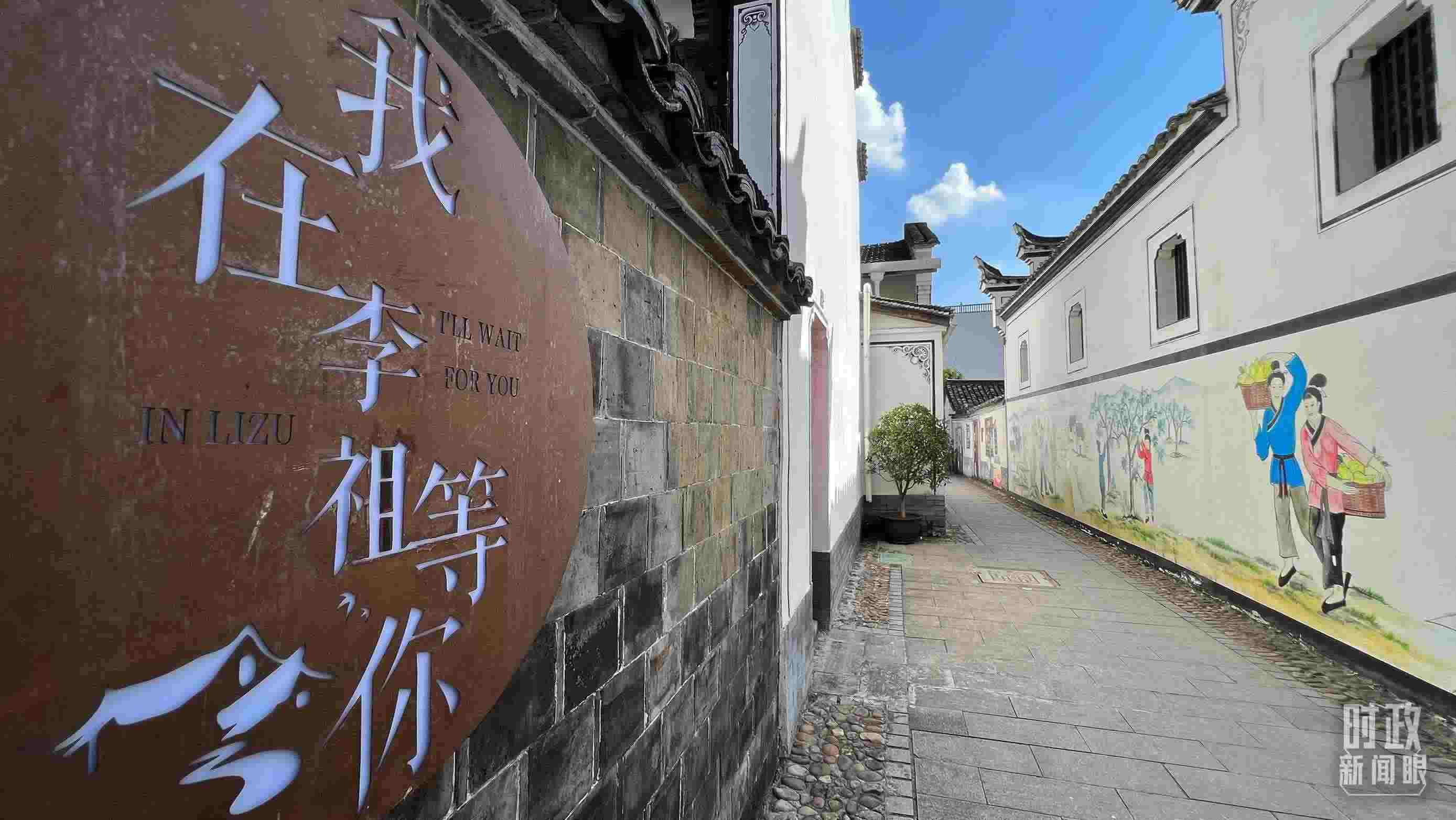 △村內(nèi)干凈整潔的小巷子。（總臺央視記者李煒拍攝）