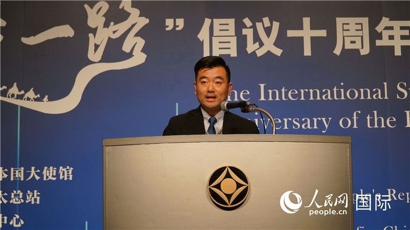 泰中“一帶一路”研究中心主任威倫發(fā)言。人民網(wǎng) 蔣曉辰攝