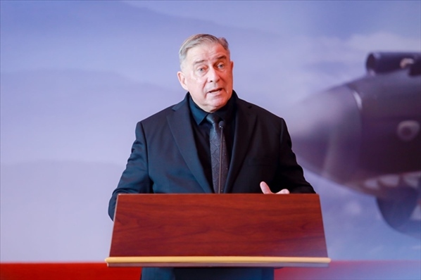 2023年10月30日，美中航空遺產(chǎn)基金會(huì)主席杰弗里·格林在中國(guó)人民抗日戰(zhàn)爭(zhēng)紀(jì)念館的活動(dòng)中發(fā)表講話。中國(guó)人民對(duì)外友好協(xié)會(huì)供圖