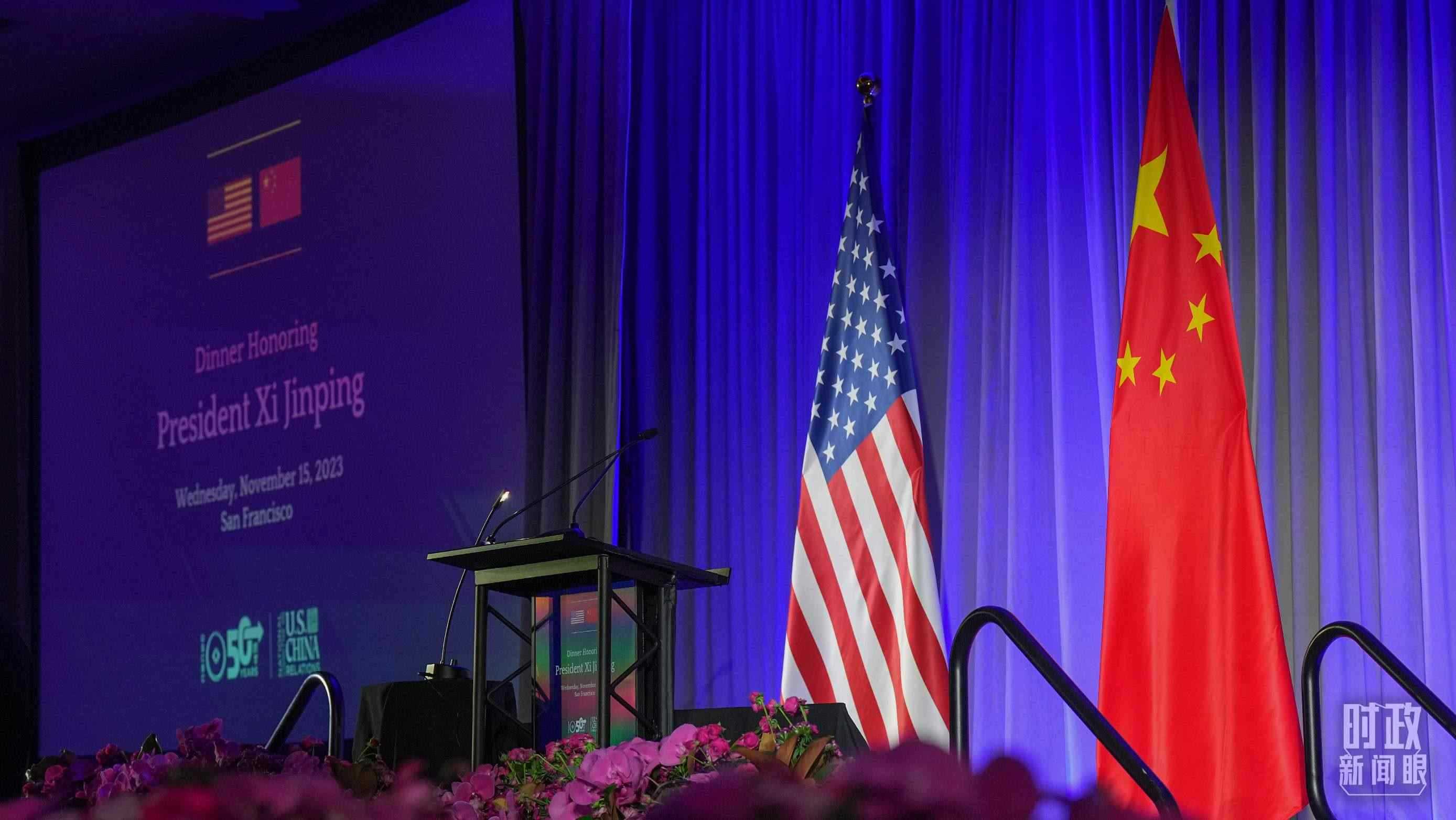 歡迎宴會當(dāng)晚，習(xí)近平在這里發(fā)表演講。（總臺國廣記者李晉拍攝）