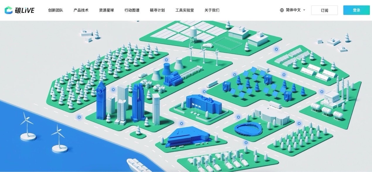 “碳LIVE”社區(qū)網(wǎng)頁截圖。圖片由騰訊公司提供