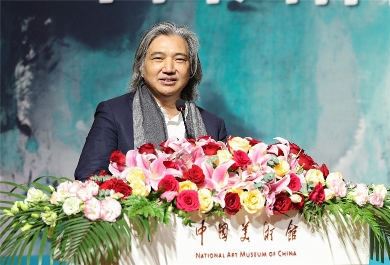 吳為山致辭。主辦方供圖