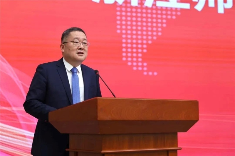浙江師范大學(xué)黨委書記鄭孟狀致辭。主辦方供圖