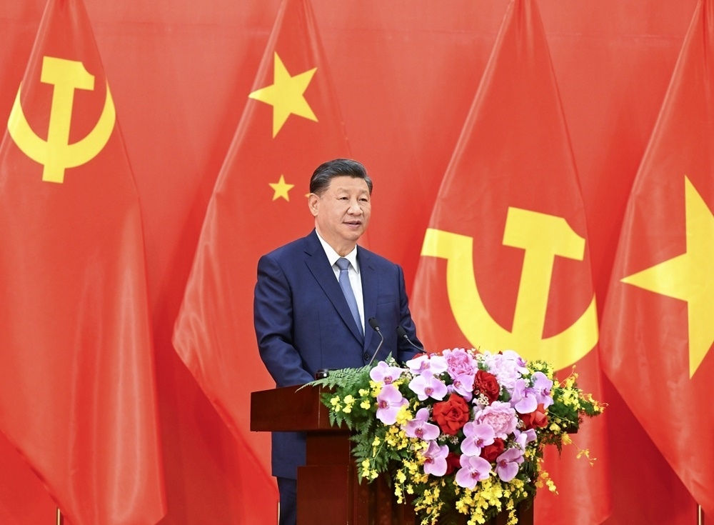 習(xí)近平總書記發(fā)表題為《賡續(xù)傳統(tǒng)友誼，開創(chuàng)中越命運共同體建設(shè)新征程》的重要講話。