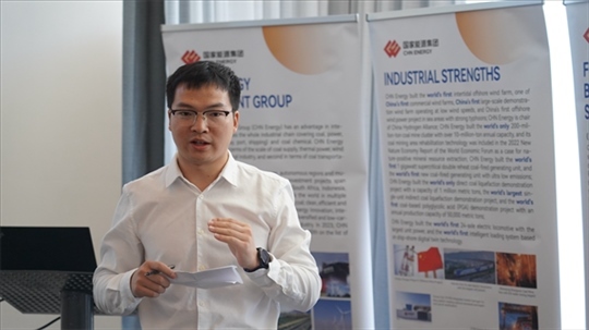 龍源公司代表發(fā)言致辭。 人民網(wǎng) 張茜攝