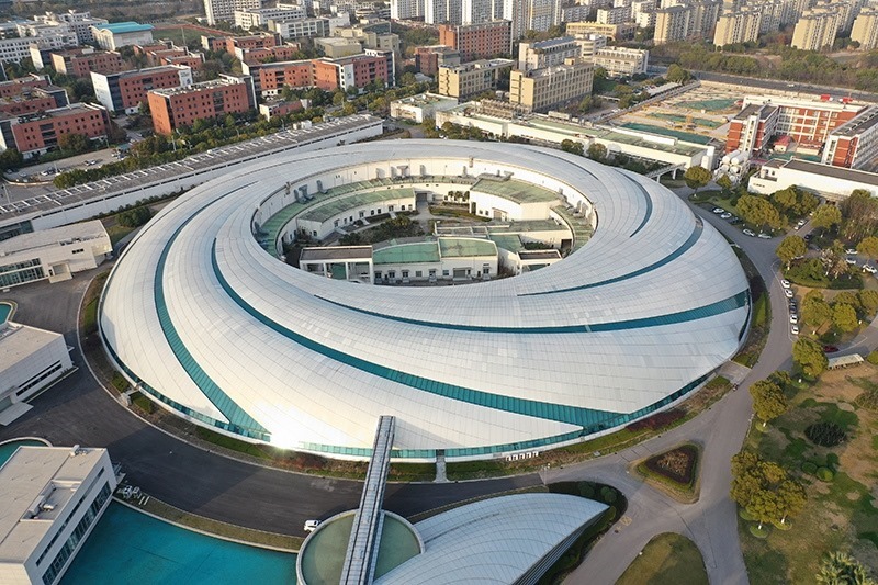 2019年3月12日，航拍上海光源項目。