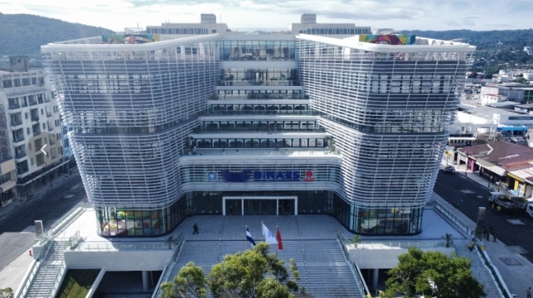 圖為中國援建薩爾瓦多國家圖書館實景。 圖片由中國援薩爾瓦多國家圖書館項目施工技術(shù)組提供