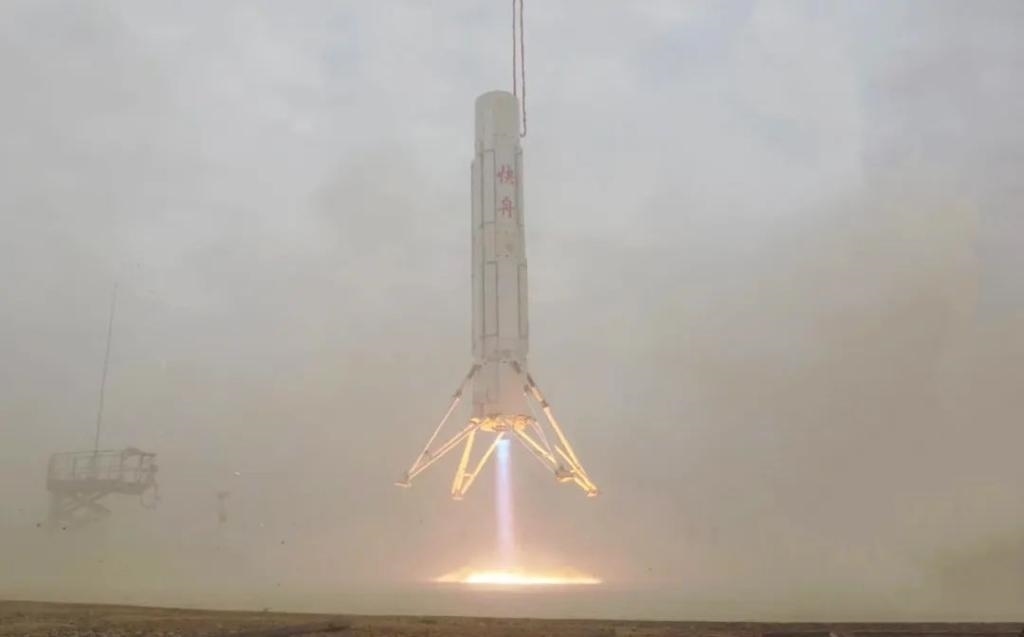 圖為垂直起降試驗。（中國航天科工集團供圖）