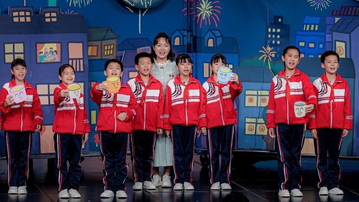 湖南省懷化市會同縣粟裕希望小學(xué)田野詩班彩排現(xiàn)場。主辦方供圖