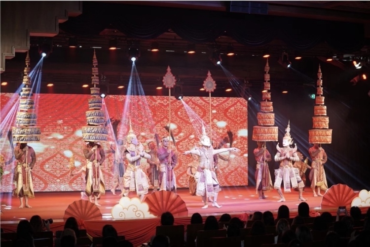 圖為2024“歡樂春節(jié)”中泰互致新春賀辭活動現(xiàn)場。 中國駐泰國大使館文化處供圖