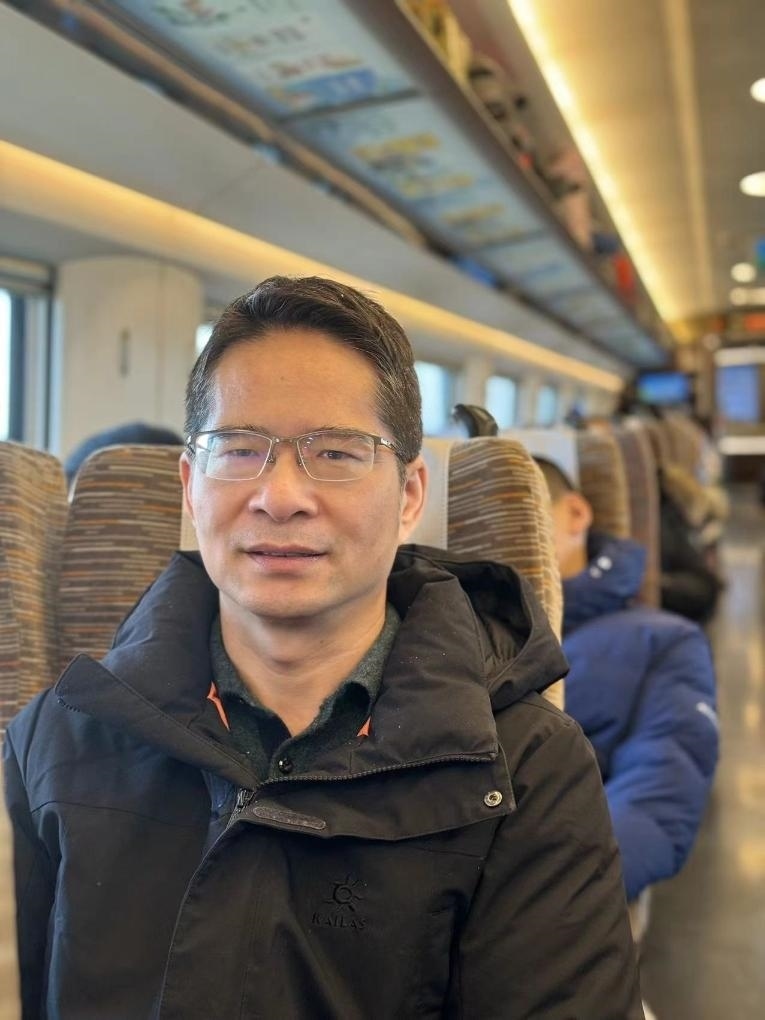 楊萬坤乘坐高鐵往返京津。（采訪對象供圖）