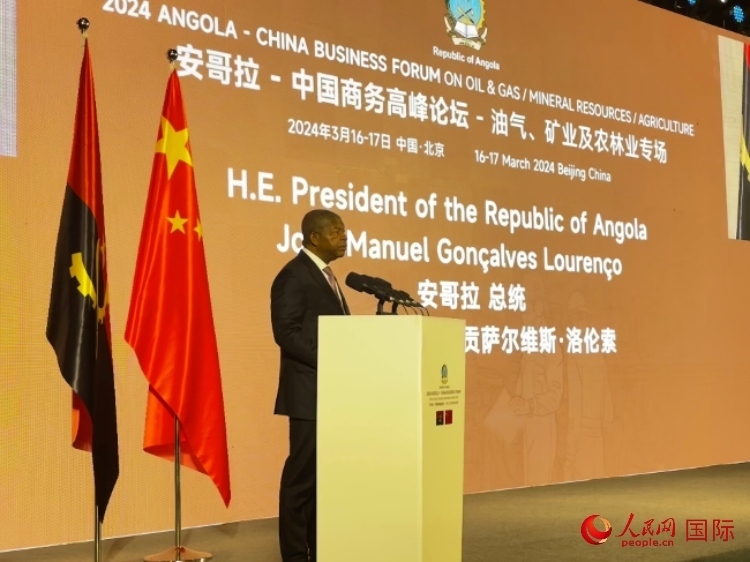 安哥拉總統(tǒng)若昂·曼努埃爾·貢薩爾維斯·洛倫索。人民網(wǎng)記者 張榮攝