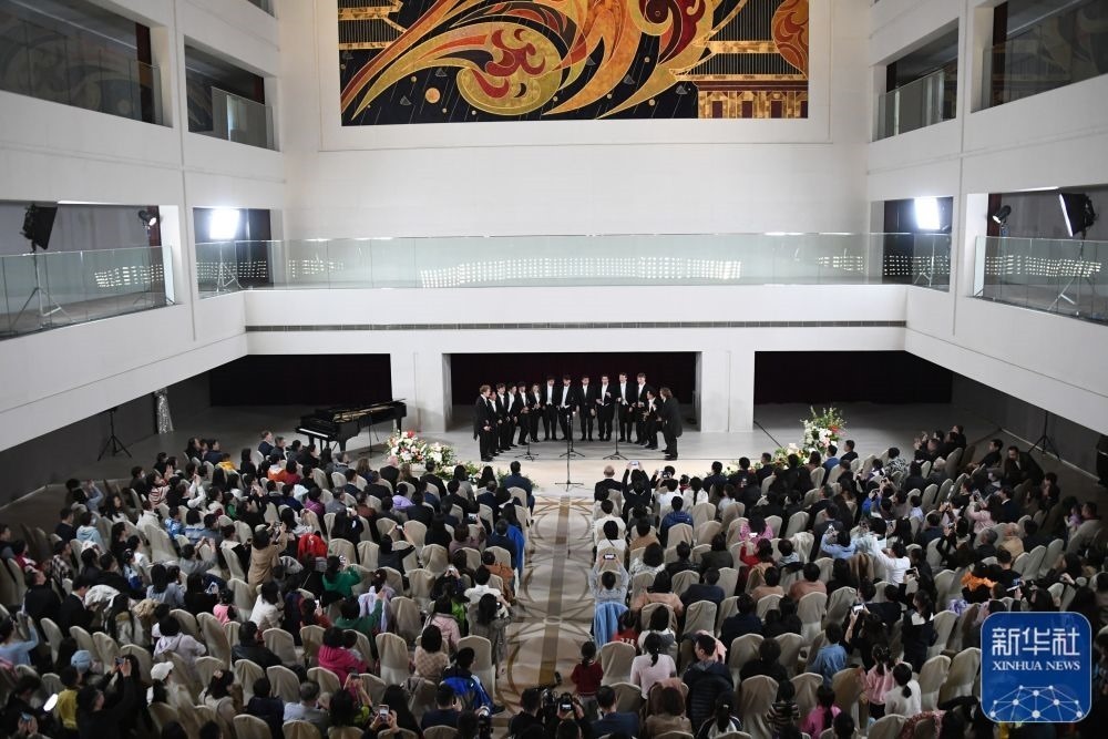 3月21日拍攝的“春暖·金融街韻律專場(chǎng)音樂會(huì)”現(xiàn)場(chǎng)。新華社記者 任超 攝