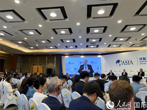 3月27日，博鰲亞洲論壇2024年年會(huì)“全球地緣政治展望”分論壇現(xiàn)場(chǎng)。人民網(wǎng) 艾里士攝