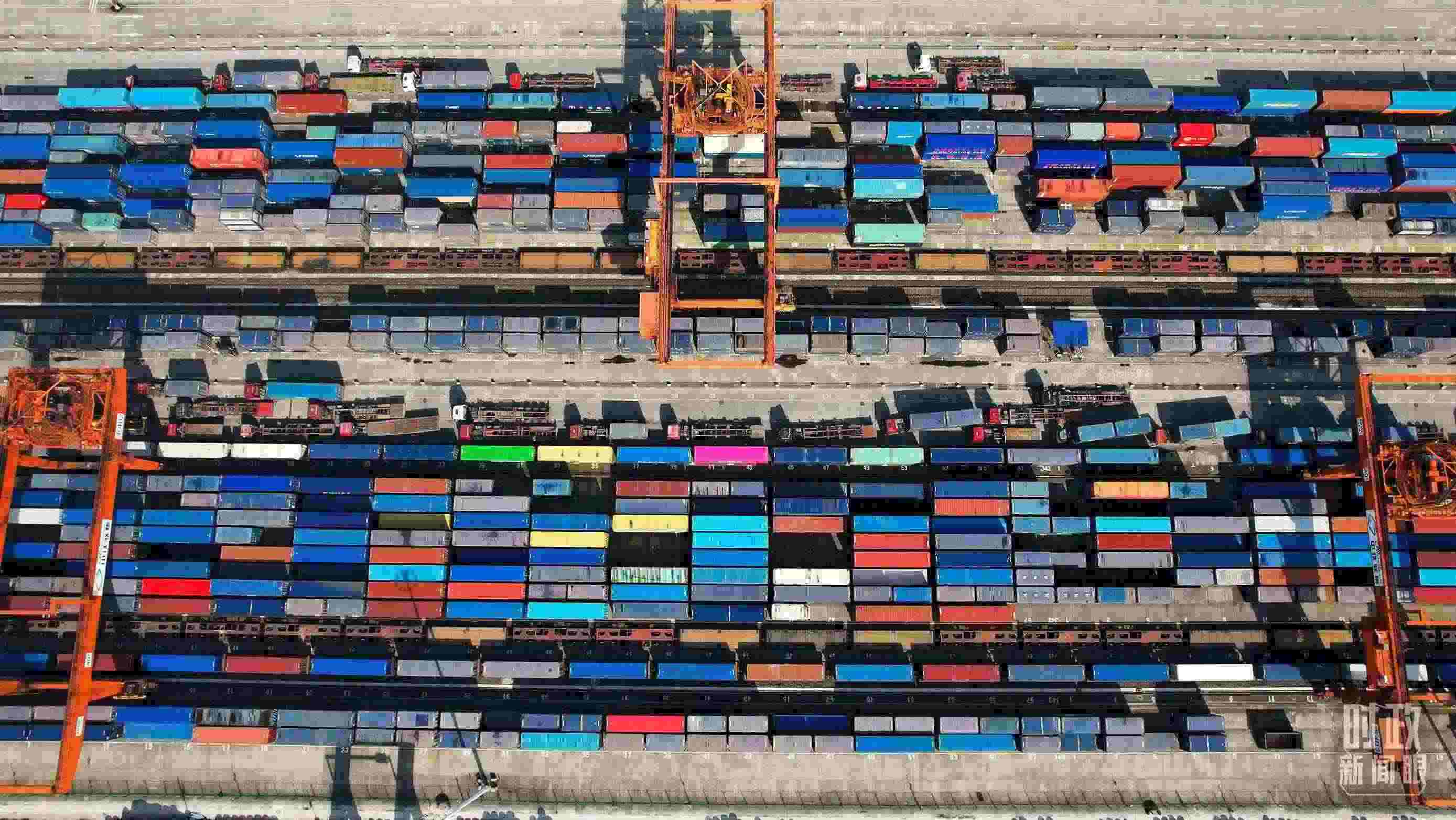 △重慶國(guó)際物流樞紐園區(qū)。（總臺(tái)央視記者范凱拍攝）