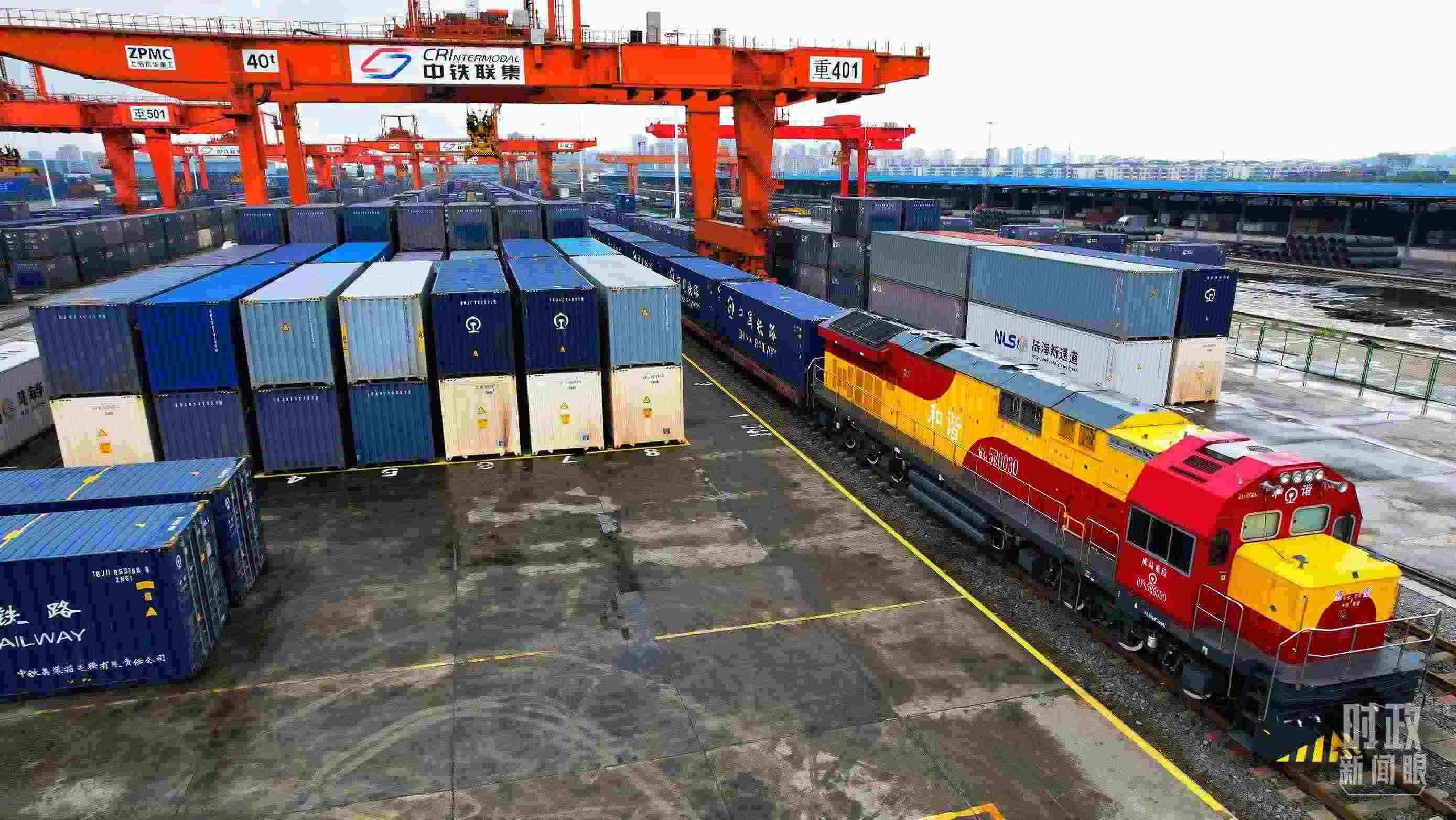 △重慶國(guó)際物流樞紐園區(qū)。（總臺(tái)記者劉雨拍攝）