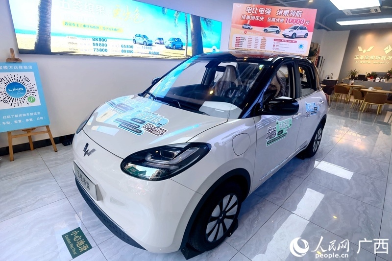 五菱汽車推出置換補(bǔ)貼。人民網(wǎng)記者 陳燕攝