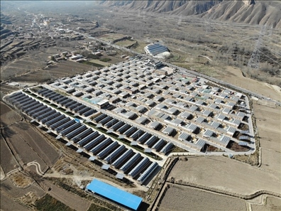 這是2020年11月6日拍攝的班彥新村全貌（無人機(jī)照片）。新華社記者 戴天放 攝