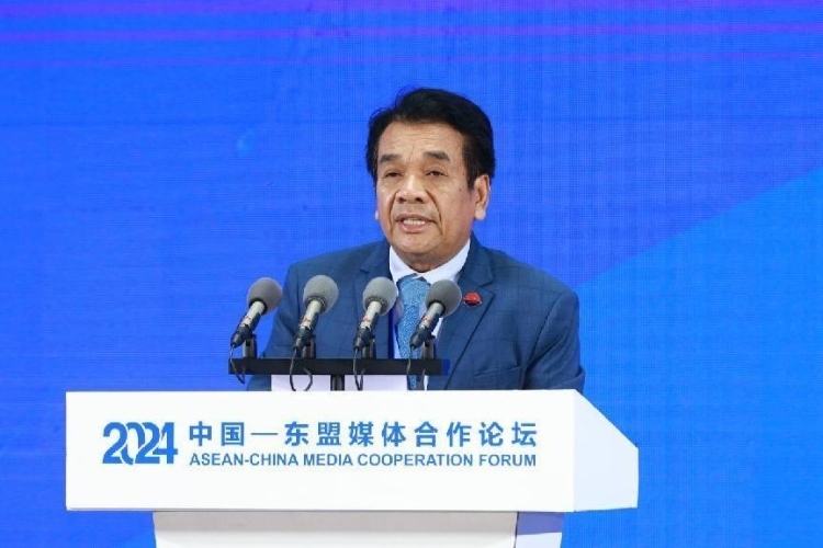 韓桑阿致辭。中國(guó)外文局供圖