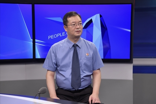 福建省泉州市人民檢察院檢察長施建清。人民網(wǎng)記者 王曉嘯攝