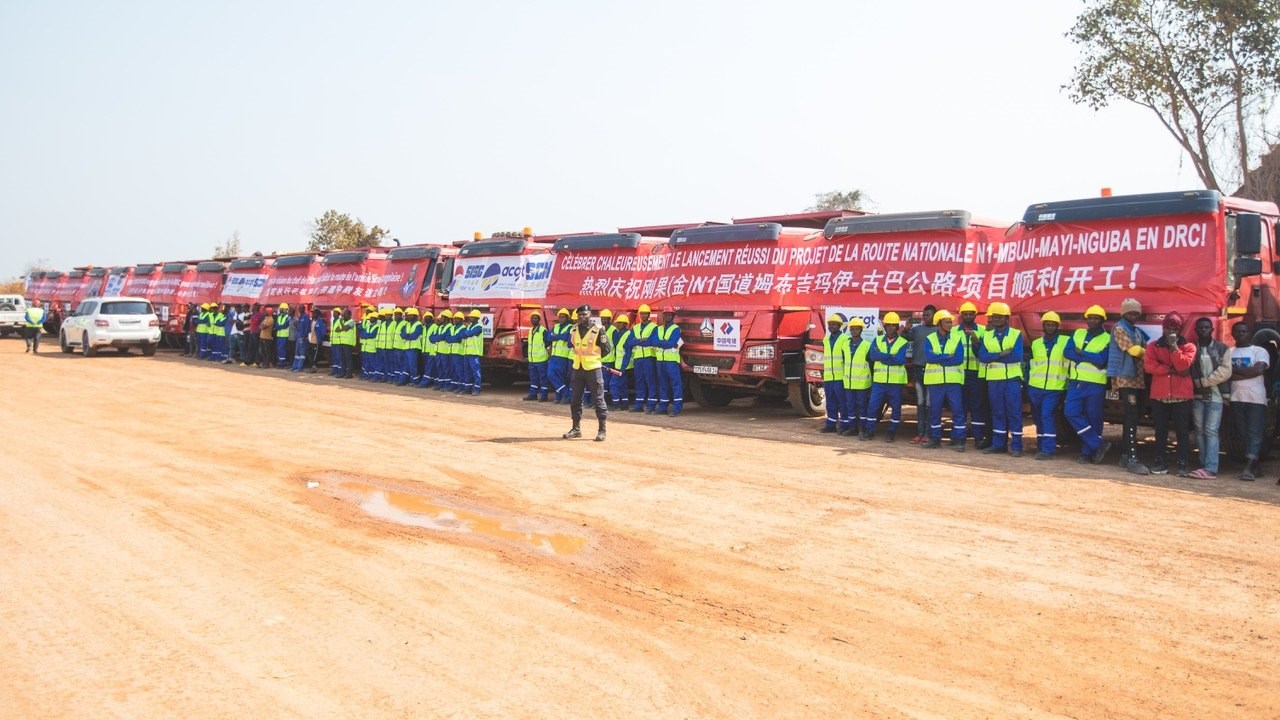 項(xiàng)目開(kāi)工現(xiàn)場(chǎng)。中鐵資源集團(tuán)供圖