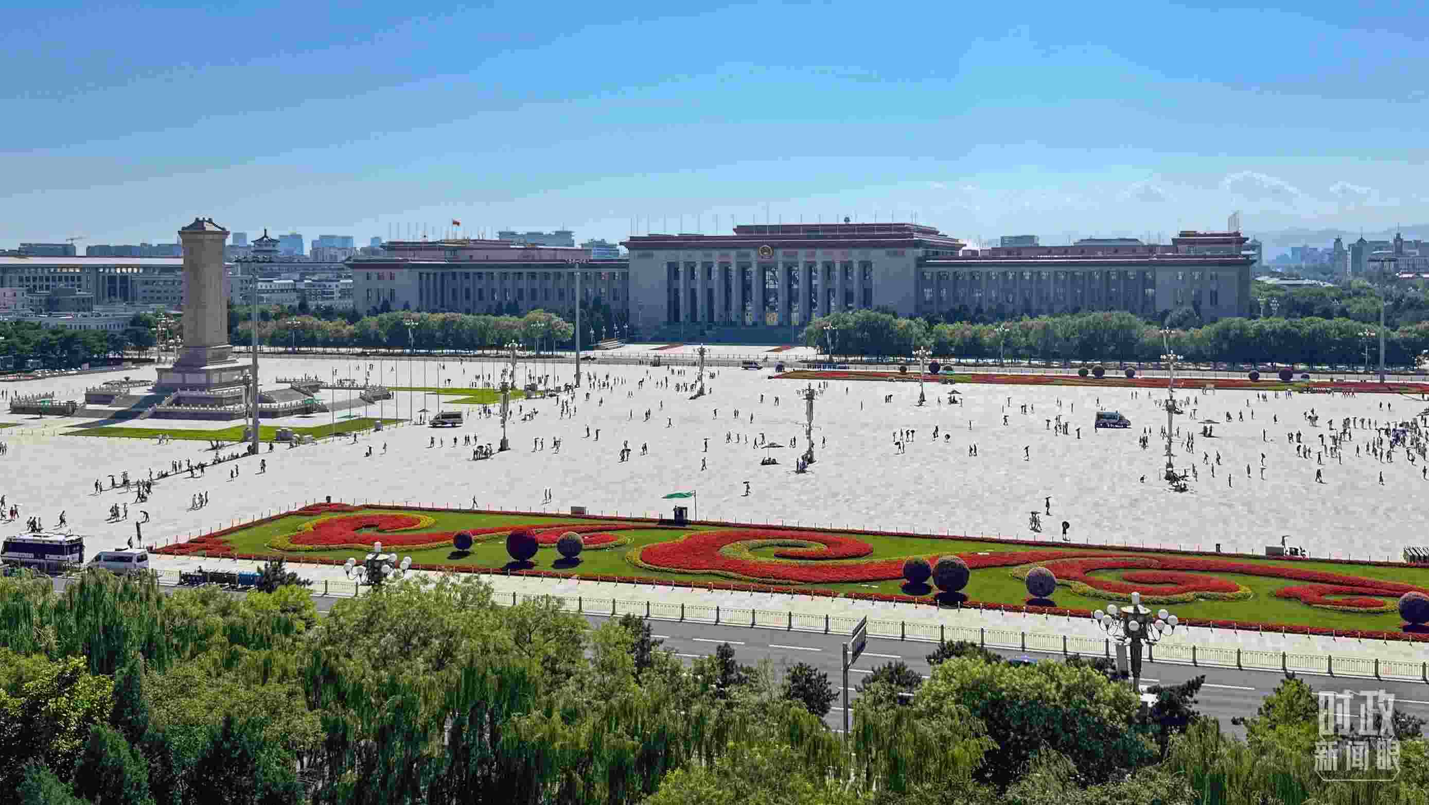 △北京天安門廣場(chǎng)。（總臺(tái)央視記者蔣碩拍攝）