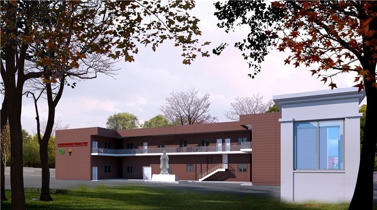 圖3：圖為孔子學院教學樓項目效果圖。四川路橋供圖