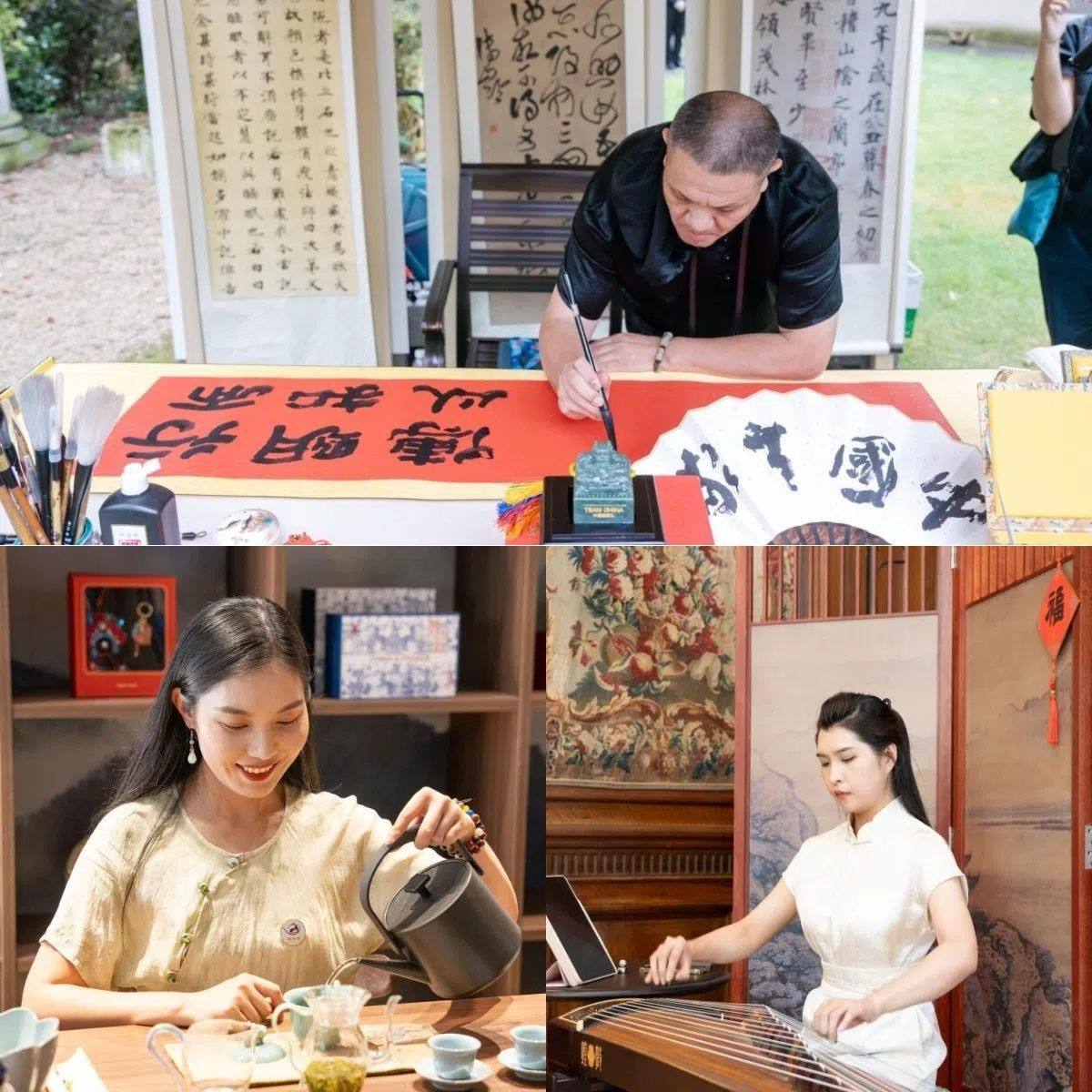 中國非遺與傳統(tǒng)文化展區(qū)引人入勝。 “中國之家”供圖