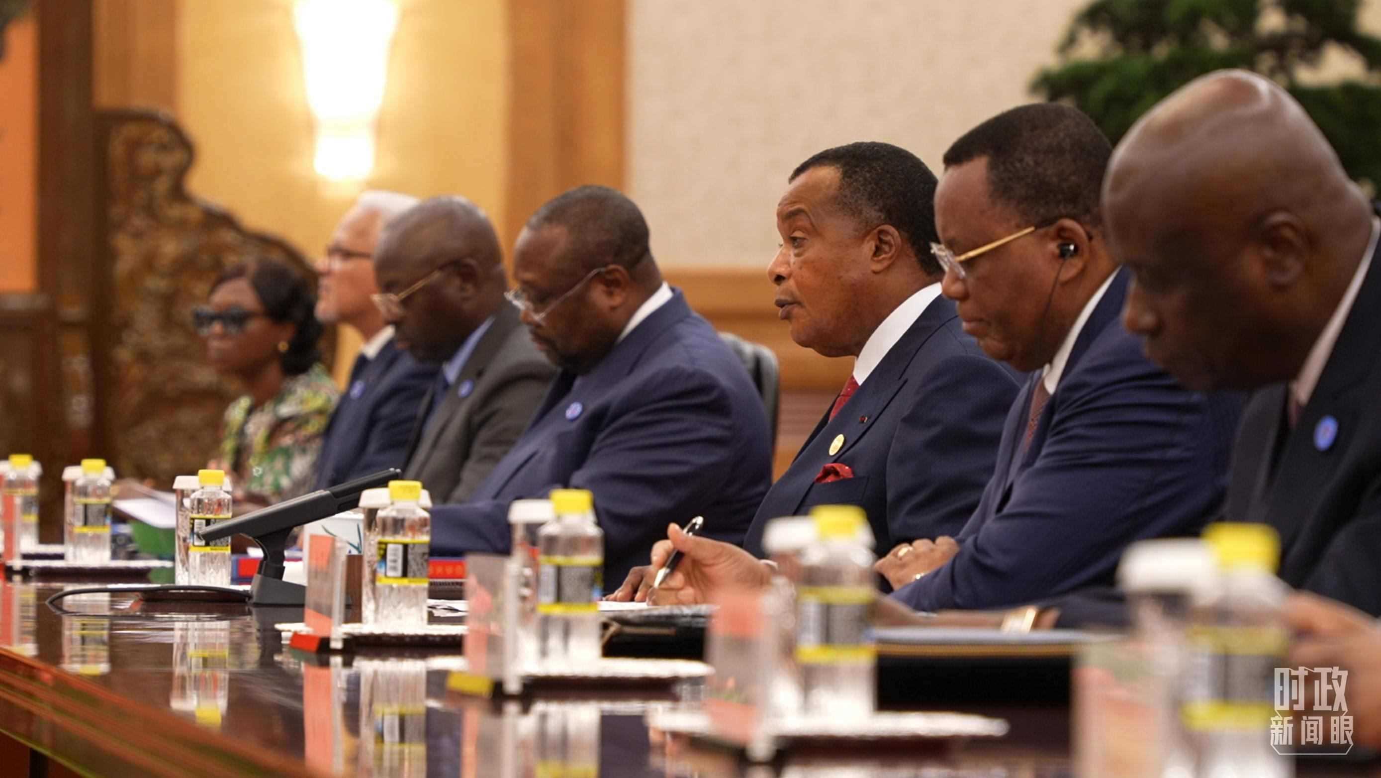 剛果（布）總統(tǒng)薩蘇。（總臺(tái)央視記者蔣碩拍攝）