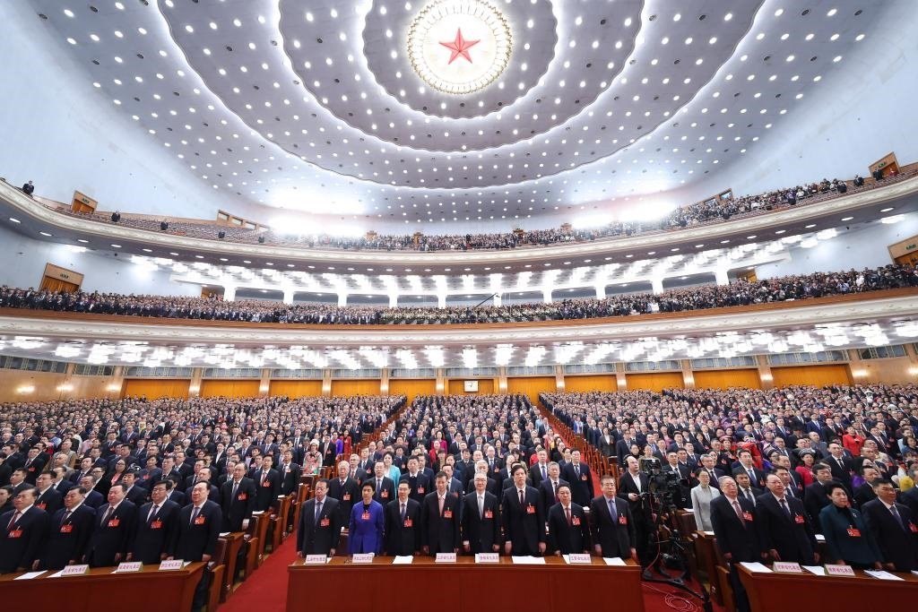2024年3月5日，第十四屆全國(guó)人民代表大會(huì)第二次會(huì)議在北京人民大會(huì)堂開(kāi)幕。新華社記者 黃敬文 攝