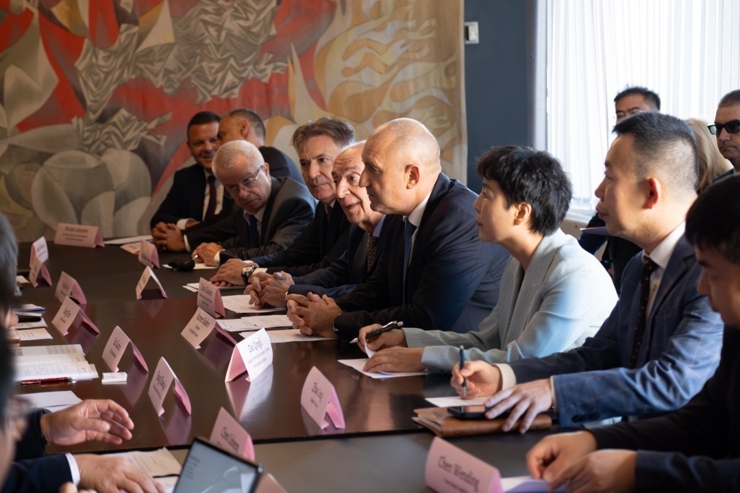 會議現(xiàn)場。中國駐保加利亞大使館供圖。