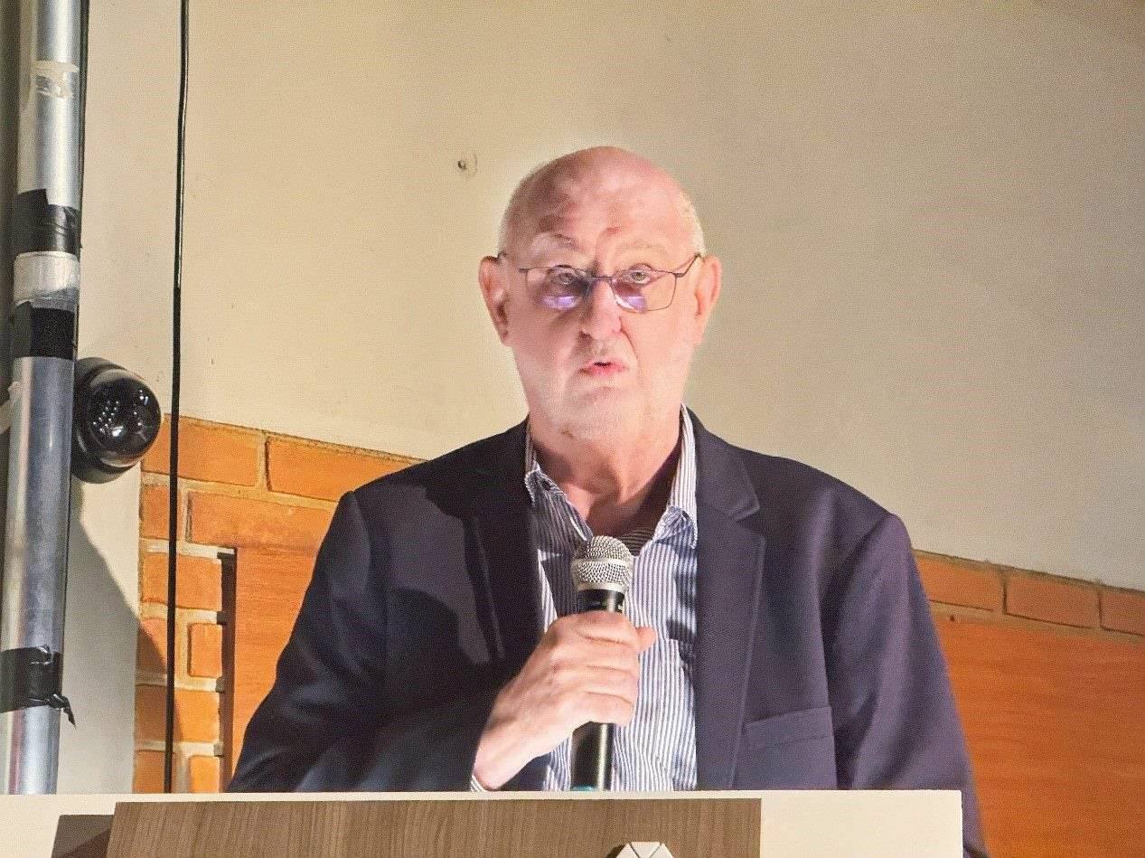 圣保羅州立大學(xué)孔子學(xué)院巴方院長保利諾在活動(dòng)中致辭。圣保羅州立大學(xué)孔子學(xué)院供圖