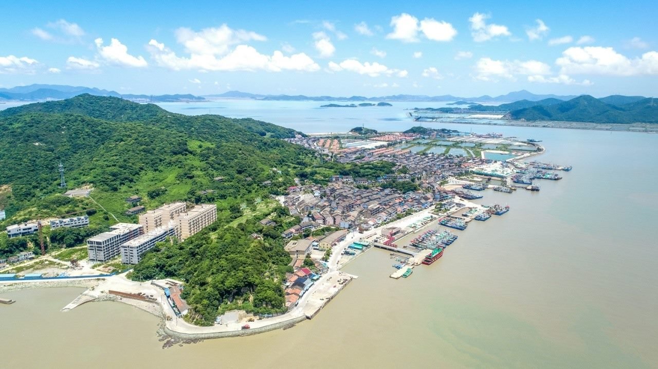 航拍視角看今日螞蟻島。螞蟻島管委會(huì)供圖