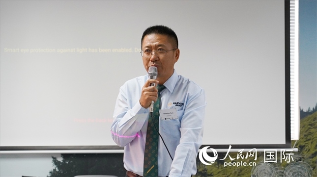 碩豐集團(tuán)董事長孫曉棟發(fā)言。 人民網(wǎng) 張茜攝