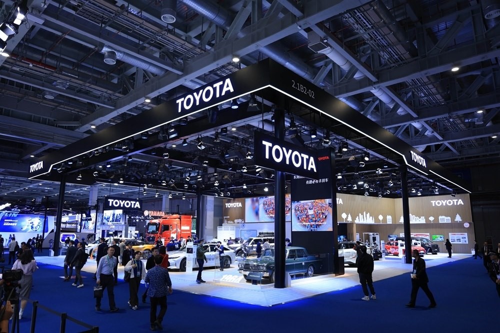 第七屆進博會豐田展臺。人民網(wǎng)記者 車柯蒙攝