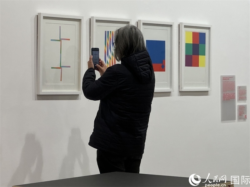 11月8日，觀眾在“瑞士經(jīng)典設(shè)計(jì)展”作品前駐足欣賞。人民網(wǎng) 謝瑩攝 