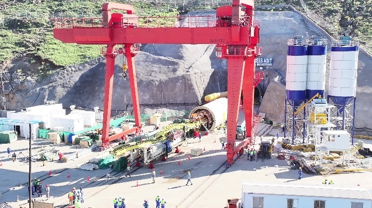 項目步進(jìn)現(xiàn)場。中水電十一局供圖