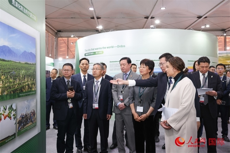 嘉賓參觀中國館。人民網記者任皓宇攝