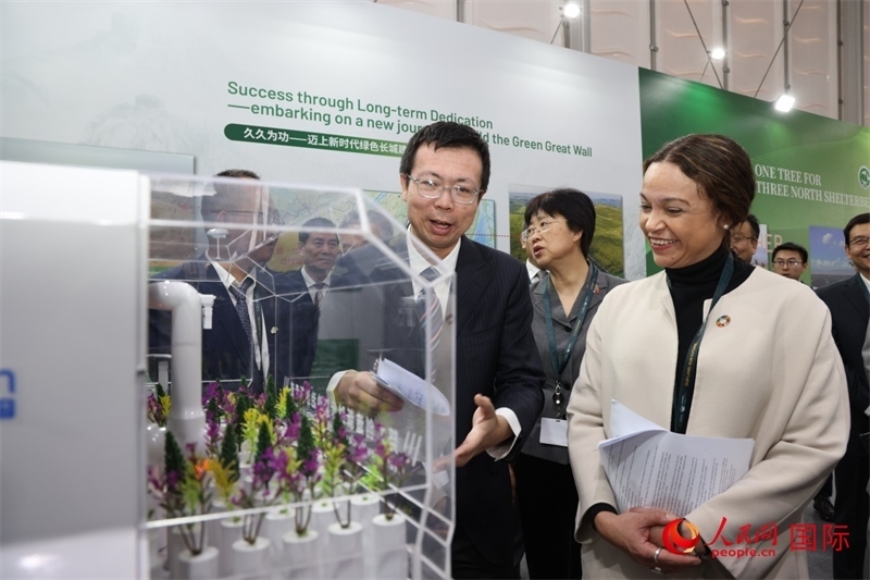 嘉賓參觀中國館。人民網記者任皓宇攝