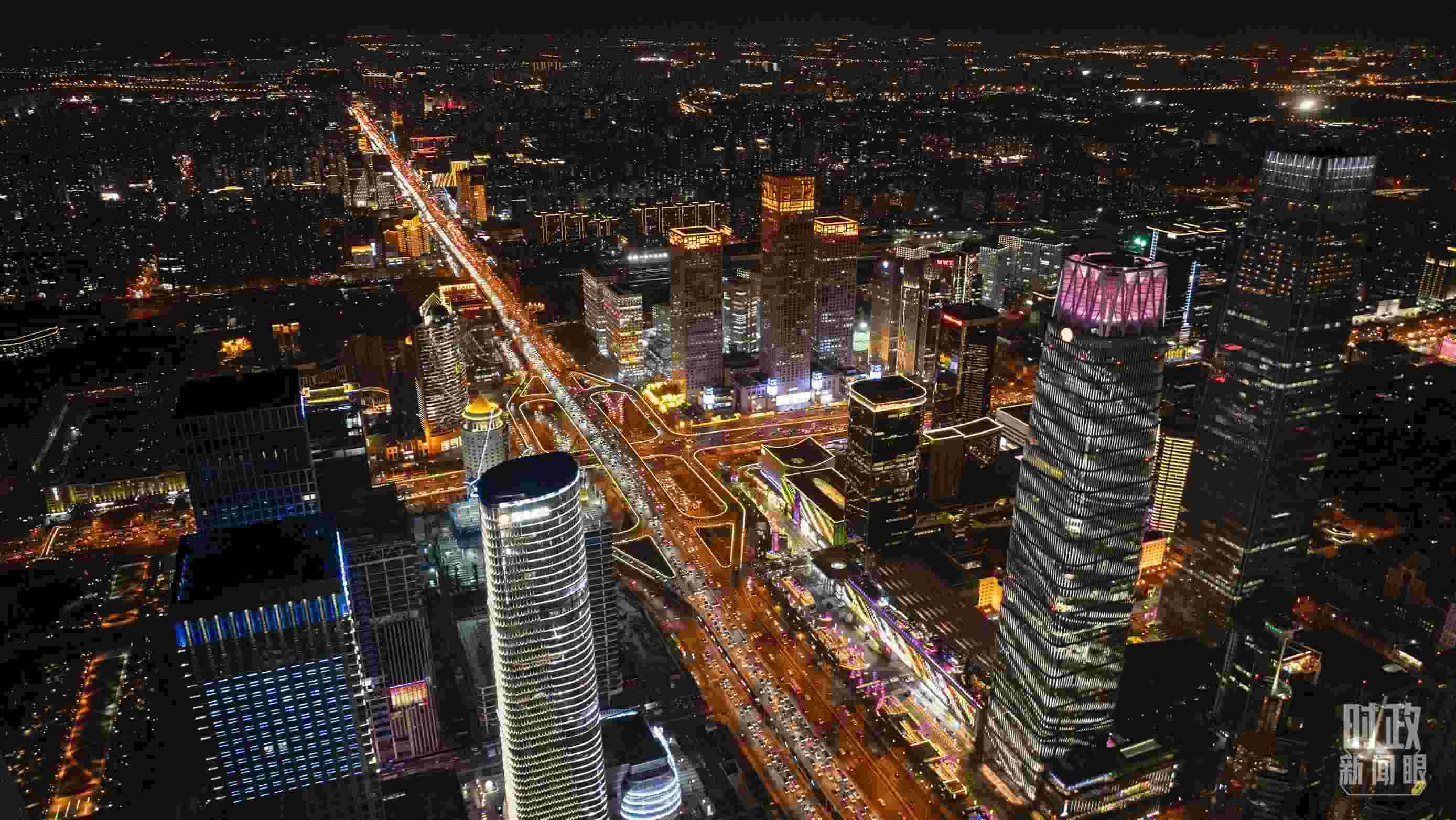 △北京CBD（中央商務(wù)區(qū)）。（總臺記者郭增浩拍攝）